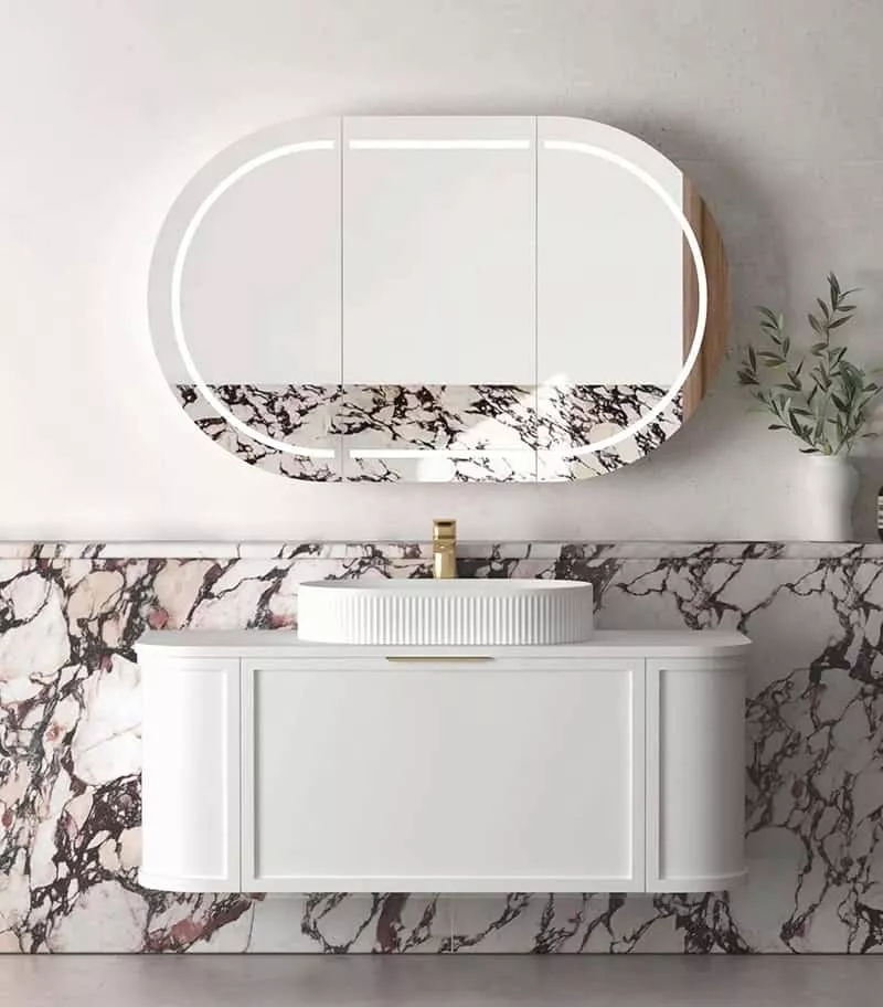Hampshire 1200mm Wall Hung Vanity - Satin White