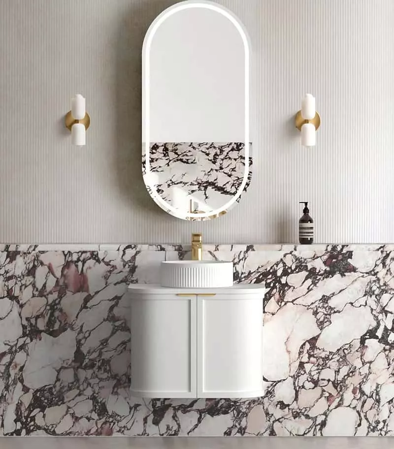 Hampshire 600mm Wall Hung Vanity – Satin White
