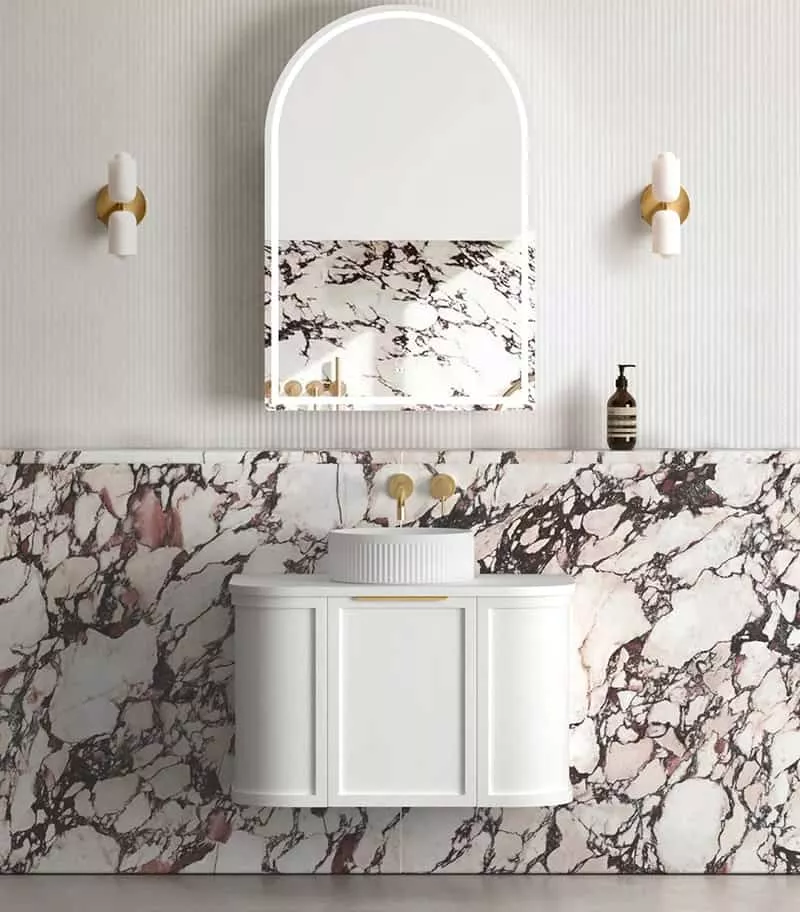 Hampshire 750mm Wall Hung Vanity - Satin White