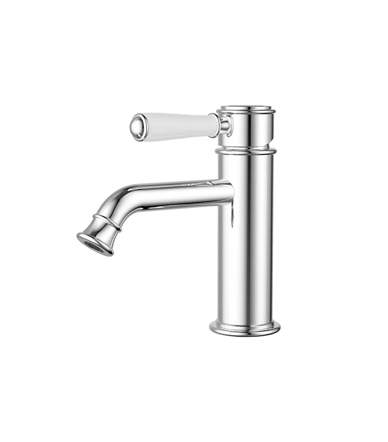IKON Clasico Ceramic Handle Short Basin Mixer – Chrome