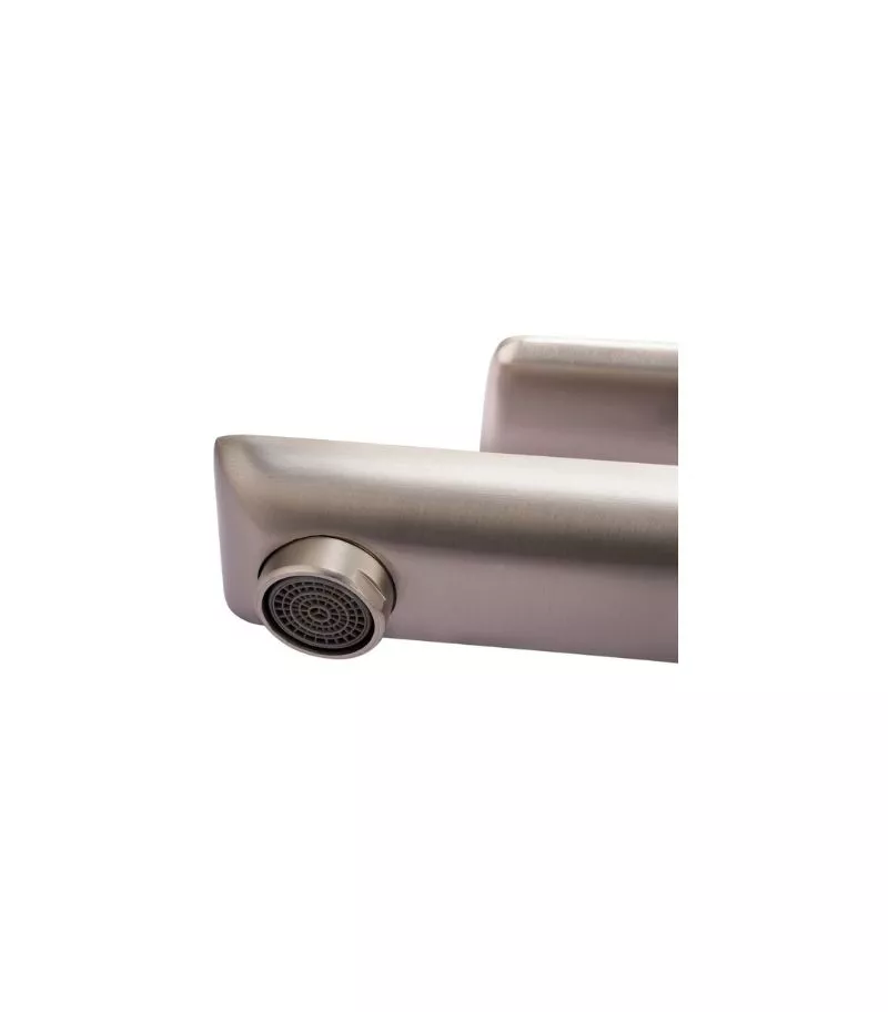 Luxus Basin Mixer - Brushed Nickel Spout Luxus Basin Mixer - Brushed Nickel Spout