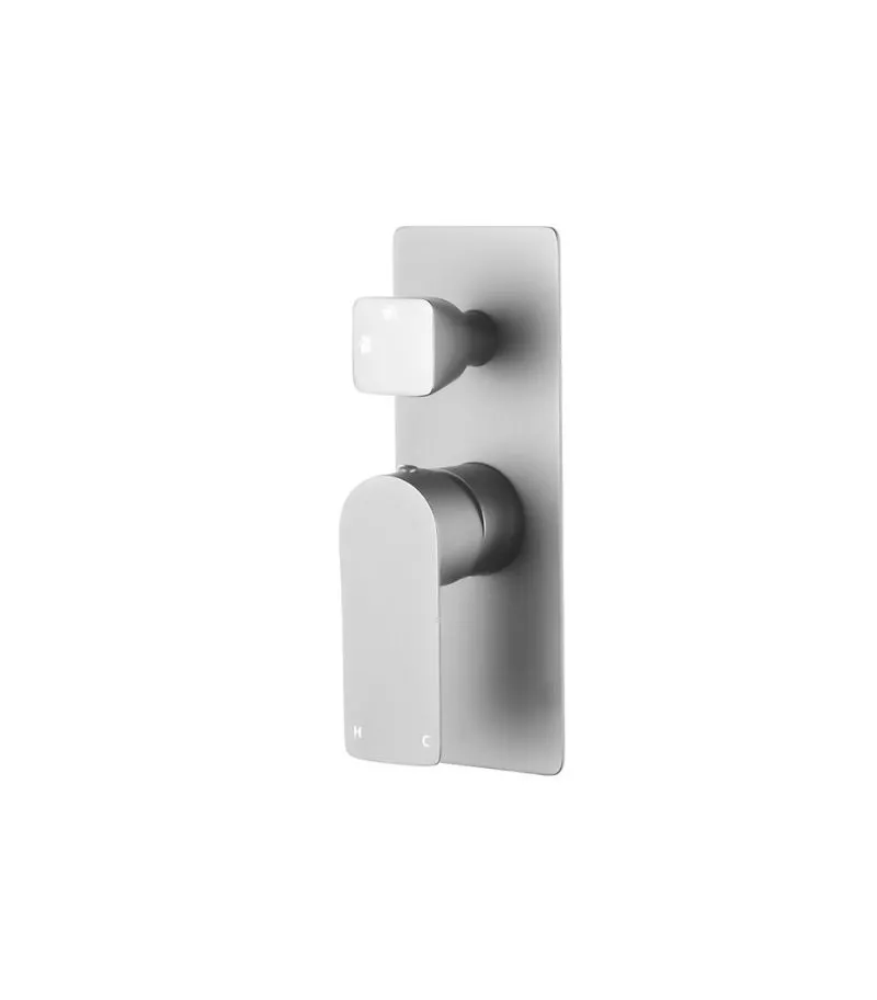 Luxus Wall/Shower Mixer With Diverter - Brushed Nickel