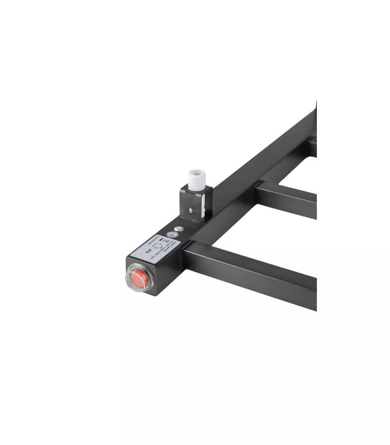 Aqua Square Heated Towel Rack - Gunmetal Grey Bottom
