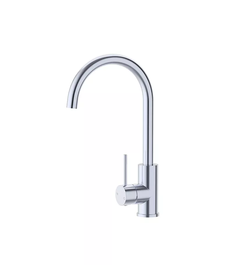 Opus II Chrome Stainless Steel Gooseneck Sink Mixer