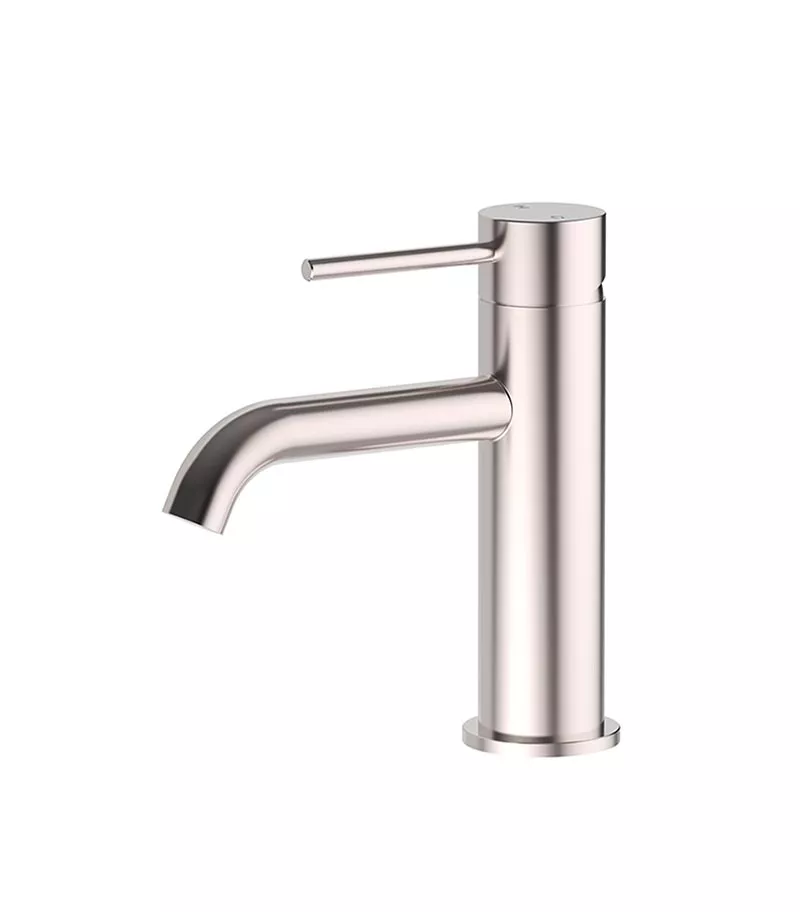 Opus II SS Stainless Steel Curved Spout Basin Mixer