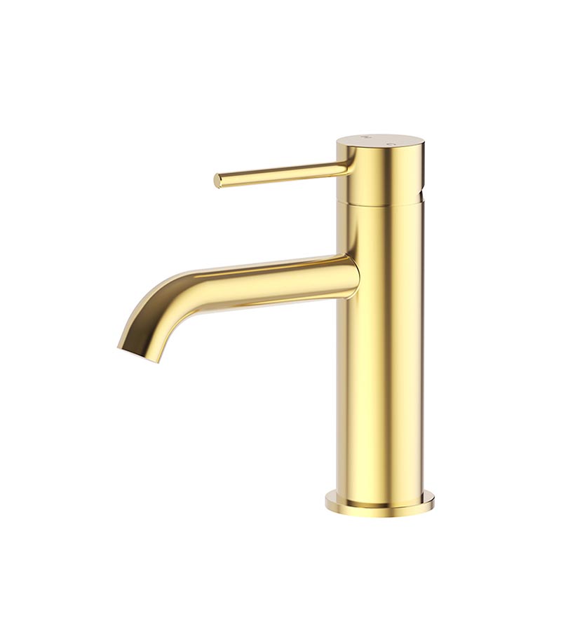 Opus II Brushed Gold Stainless Steel Basin Mixer