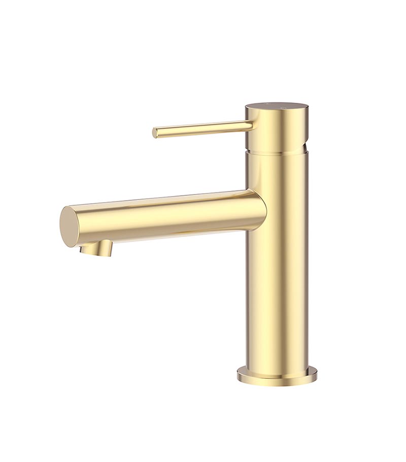 Opus II Brushed Gold Stainless Steel Basin Mixer