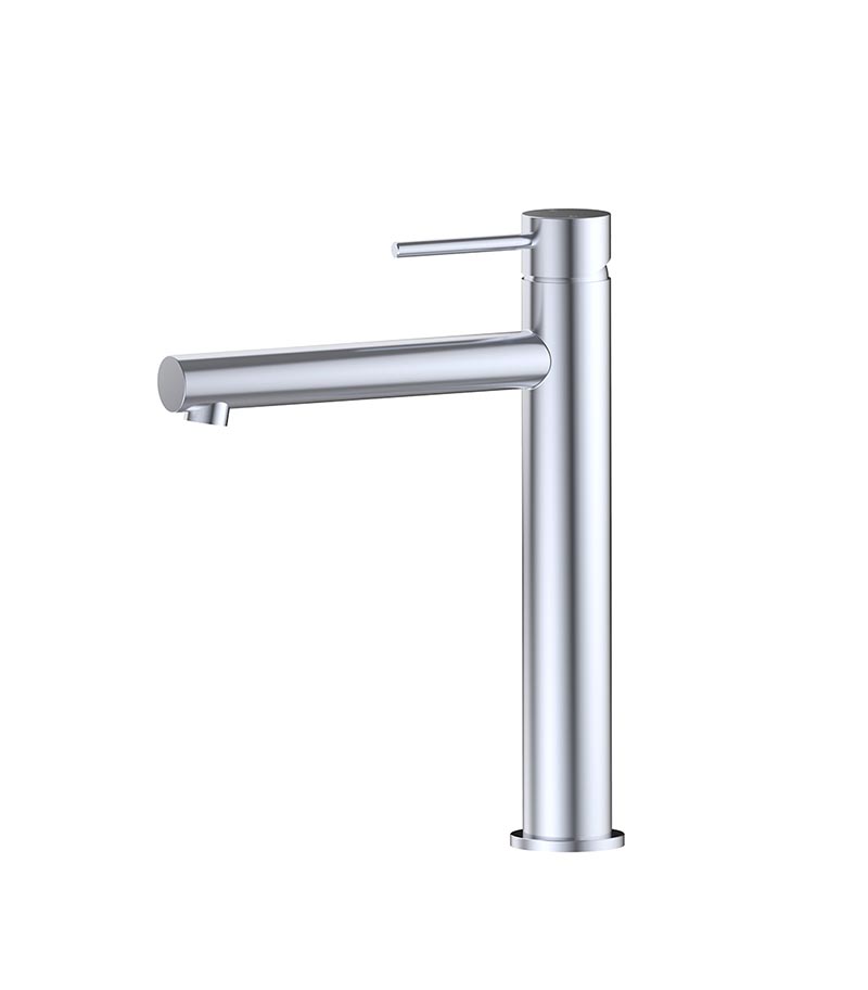 Opus II Chrome Stainless Steel High-rise Basin Mixer