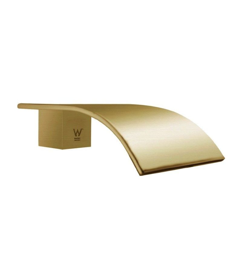 Waterfall Bathtub/Basin Wall Spout - Brushed Brass