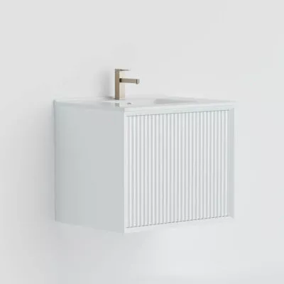 Kirribilli 600mm Wall Hung Vanity - Matt White