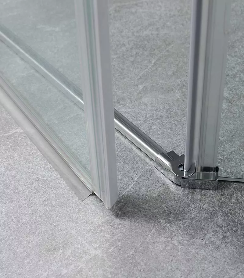 Diamond Frameless Shower Screen 900mm To 1100mm - Door Bottom View