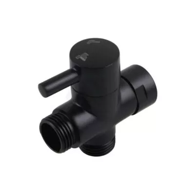 Aqua Toilet Bidet Spray Diverter - Matt Black