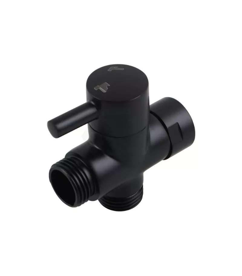 Aqua Toilet Bidet Spray Diverter - Matt Black