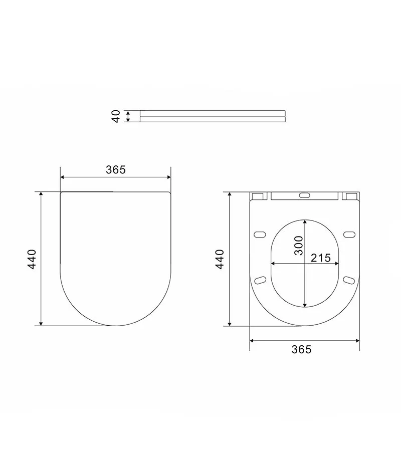 Reno 1064 Slim Toilet Seat Specification Reno 1064 Slim Toilet Seat Specification