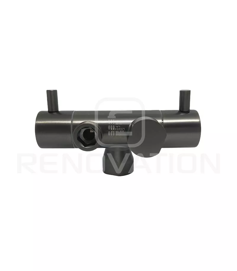 Link Gunmetal Grey Dual Control Mini Cistern Stop - Bottom View Link Gunmetal Grey Dual Control Mini Cistern Stop - Bottom View