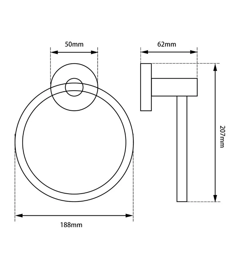 Lucid Towel Ring - Specification
