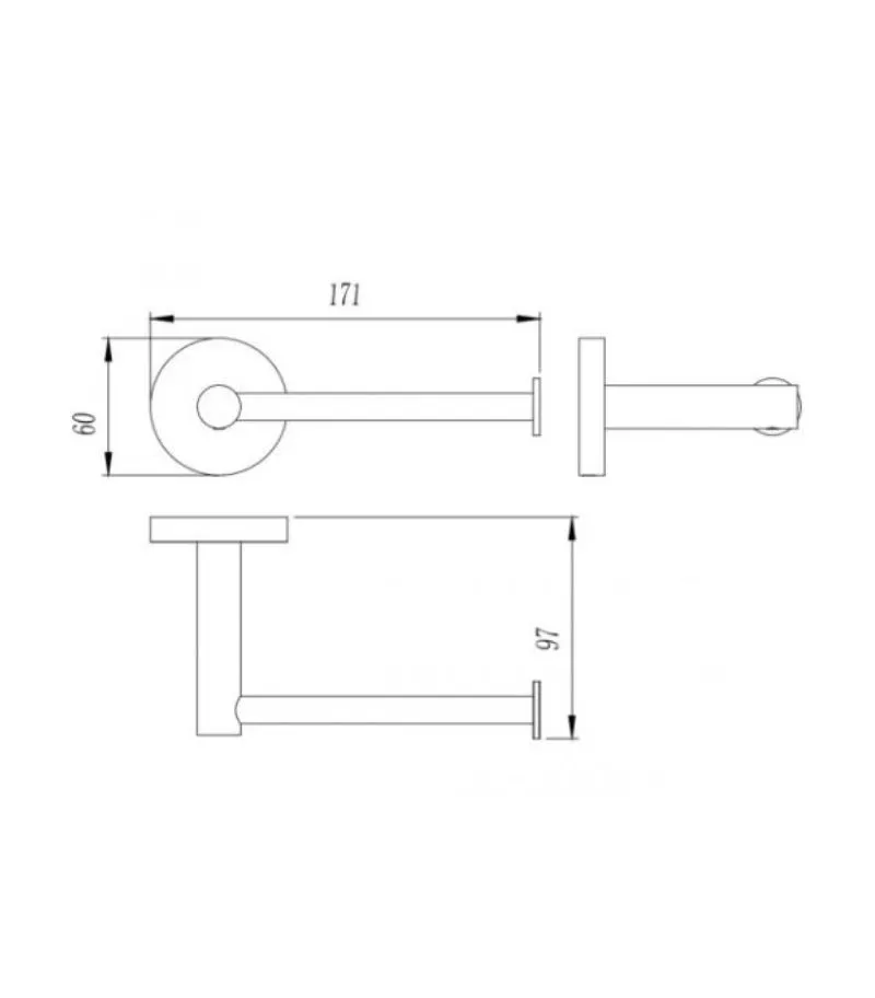 Lucid Toilet Roll Holder (Bar) - Specification