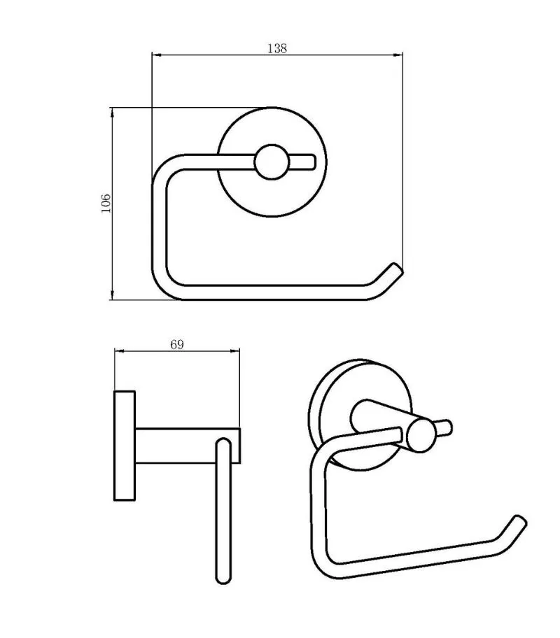 Lucid Toilet Roll Holder - Specification