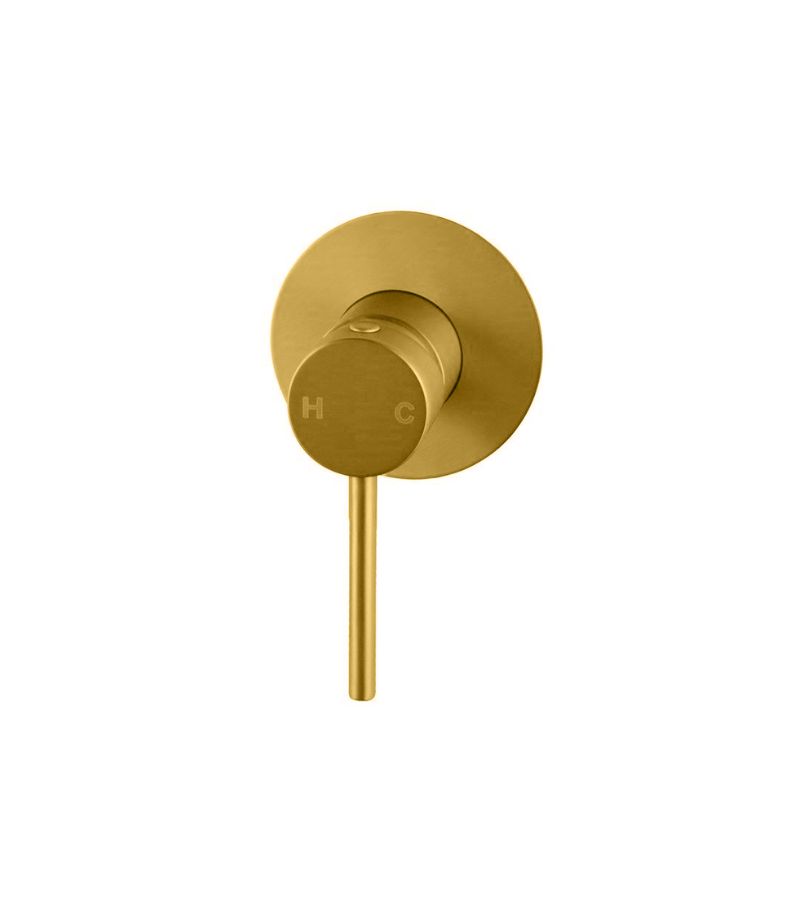Lucid Wall/Shower Mixer - Brushed Brass