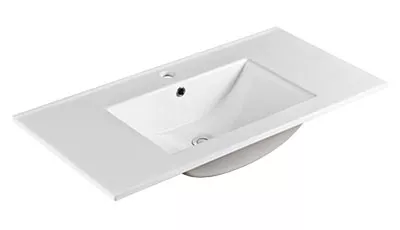 900mm gloss white ceramic top