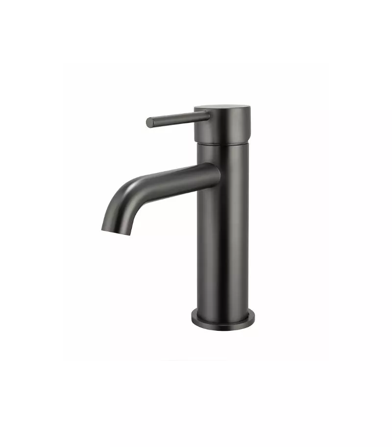 Lucid Short Basin Mixer - Gunmetal Grey