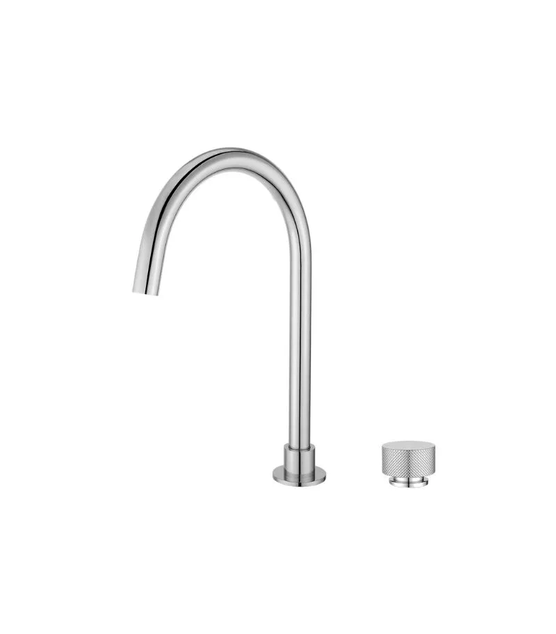 Aqua Moon Two-Piece Basin Mixer - Brushed Nickel