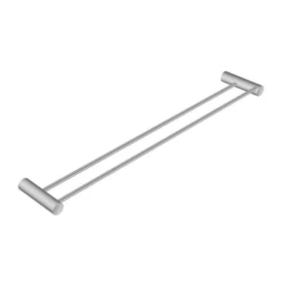 Lucid Pin 600mm Double Towel Rail - Brushed Nickel