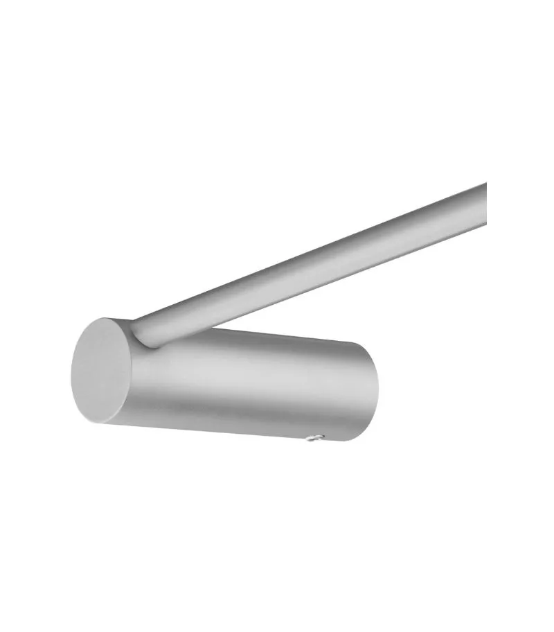 Lucid Pin Towel Bar - Brushed Nickel Sideview