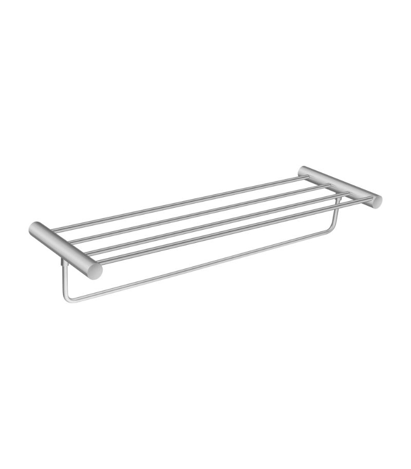 Lucid Pin 600mm Towel Rack - Brushed Nickel
