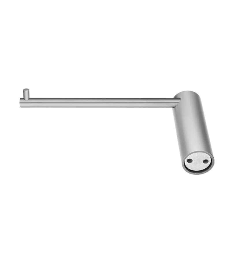 Lucid Pin Toilet Roll Holder - Brushed Nickel Backview