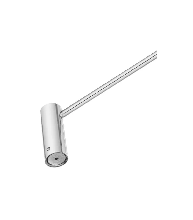 Lucid Pin 600mm Single Towel Rail - Chrome Back View