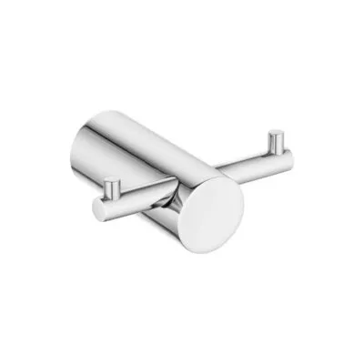 Lucid Pin Double Robe Hook - Chrome