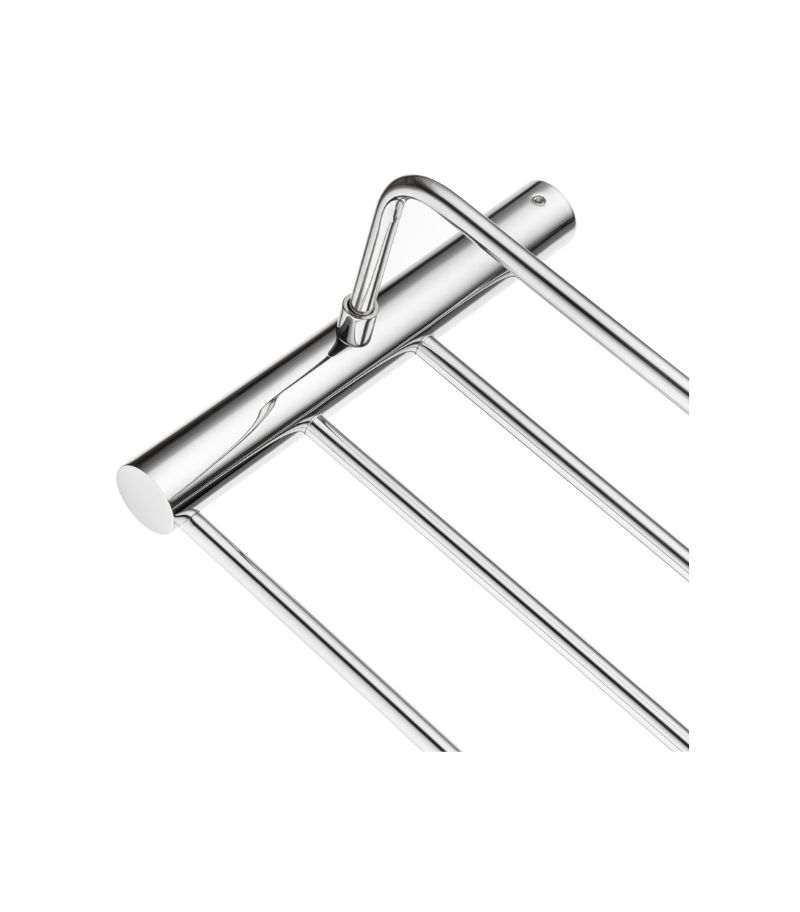 Lucid Pin 600mm Towel Rack - Chrome Bottom View