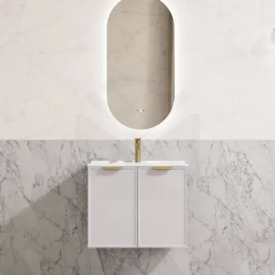 Madura 600mm Wall Hung Vanity - Matt White