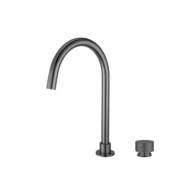 Aqua Moon Two-Piece Basin Mixer - Gunmetal Grey