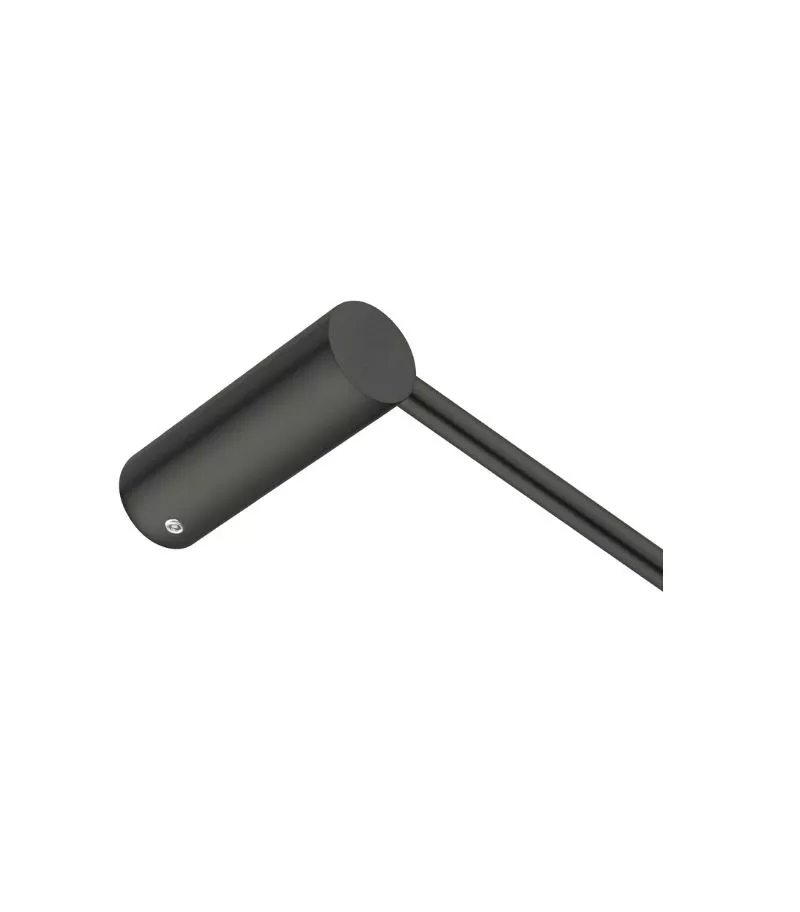 Lucid Pin 600mm Single Towel Rail - Gunmetal Sideview