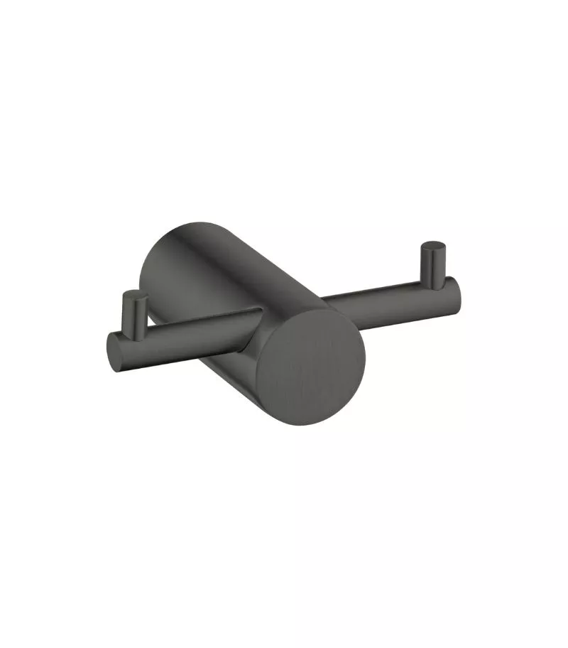 Lucid Pin Double Robe Hook - Gunmetal