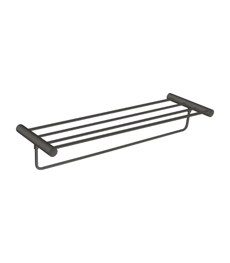 Lucid Pin 600mm Towel Rack - Gunmetal