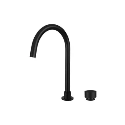 Aqua Moon Two-Piece Basin Mixer - Matt Black