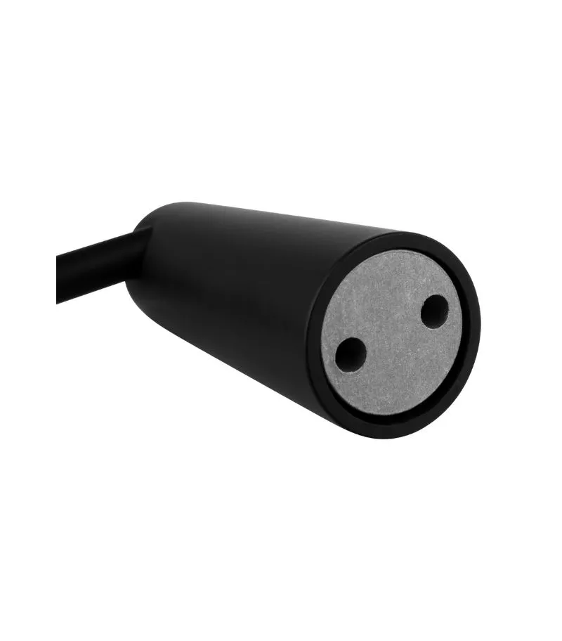 Lucid Pin Towel Bar - Matt Black Backview