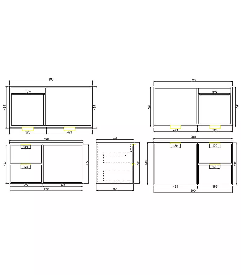 Madura 900mm Wall Hung Vanity Specification Madura 900mm Wall Hung Vanity Specification