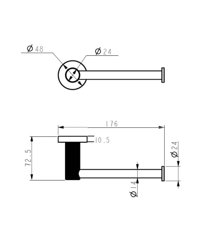IKON Linie Toilet Roll Holder Specification