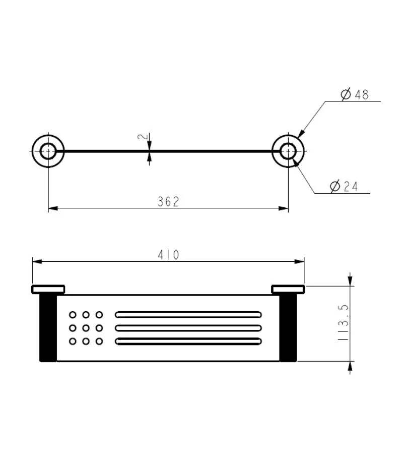 IKON Linie Metal Shelf Specification