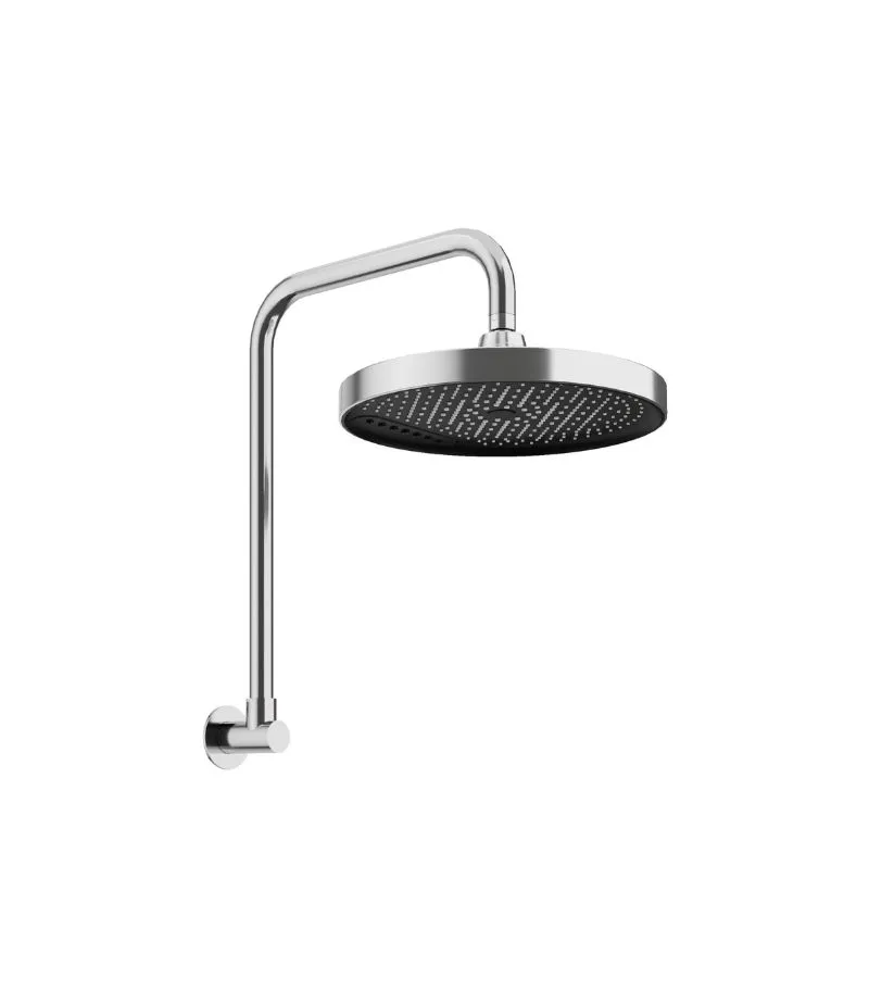 Galaxy 300mm Two-function Shower Head With Gooseneck Arm - Chrome