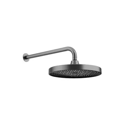 Galaxy 300mm Two-function Shower Head With Straight Arm - Gunmetal