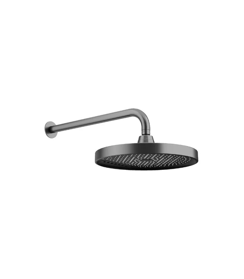 Galaxy 300mm Two-function Shower Head With Straight Arm - Gunmetal
