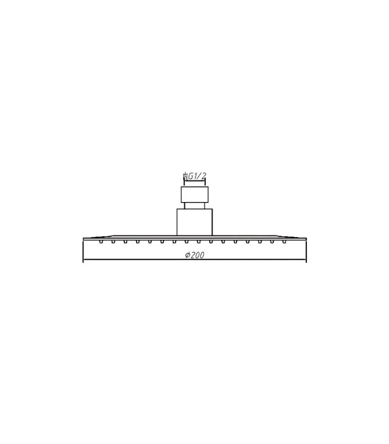 Amoza SST 200mm Shower Head - Specification