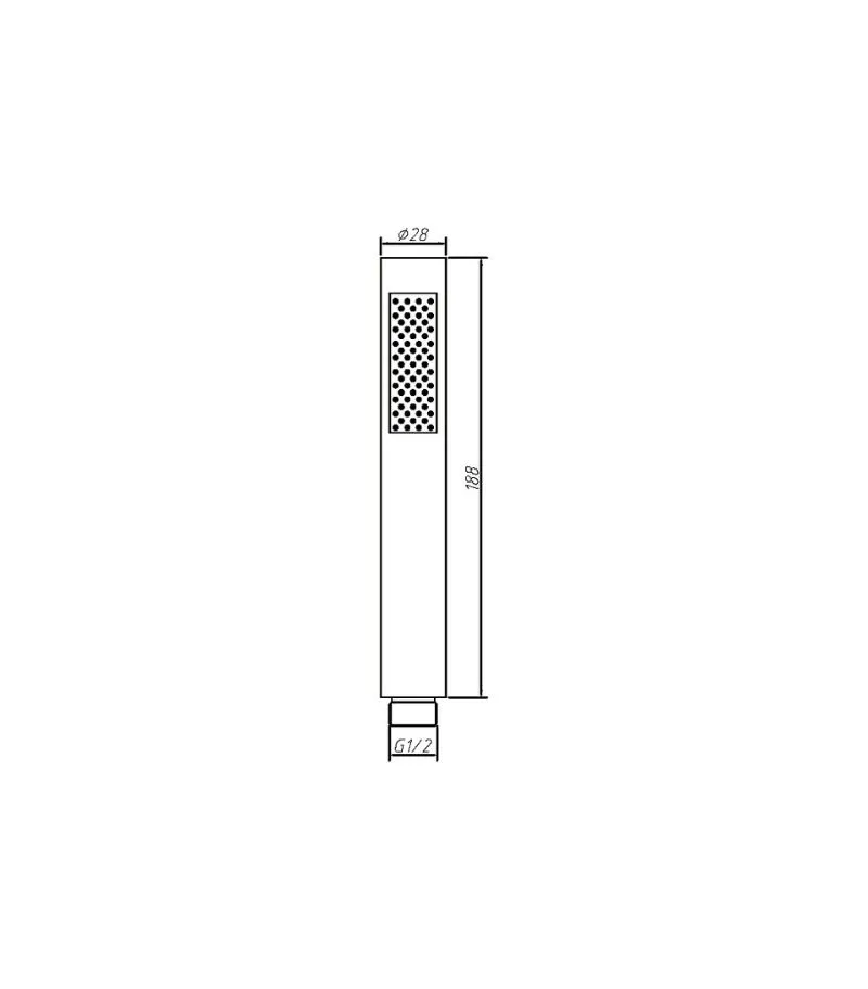 Amoza SST Pencil Handheld Shower Head - Specification