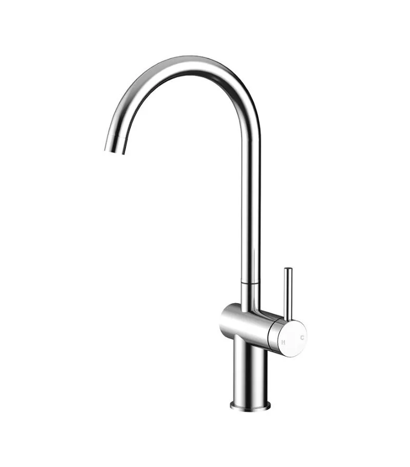 Amoza Auro Gooseneck Sink Mixer - Chrome