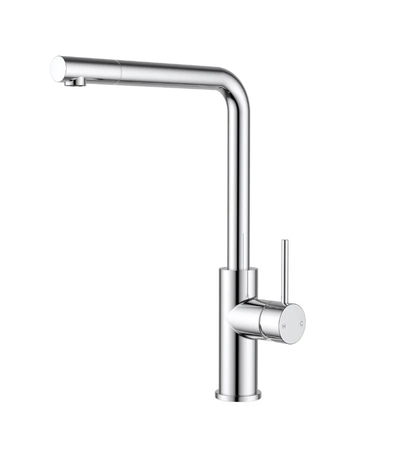 Otus Slimline Pull-Out Sink Mixer with Straight Spout - Chrome